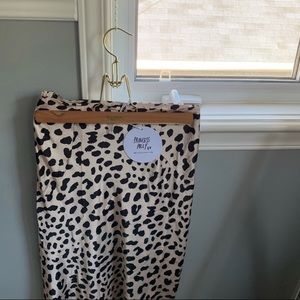 BNWT Princess Polly cheetah satin midi skirt